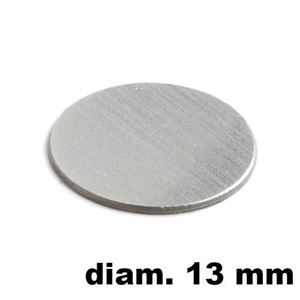 Immagine di tappi adesivi abs diam. mm. 13 alu met   07 foglio 20 tappi                                                                                           