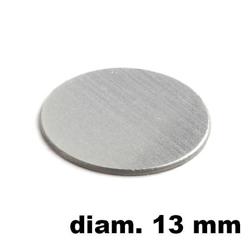 Immagine di tappi adesivi abs diam. mm. 13 alu met   07 foglio 20 tappi                                                                                           