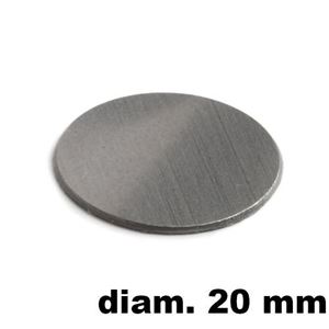 Immagine di tappi adesivi abs diam. mm. 20 alu met   06 foglio 15 tappi                                                                                           