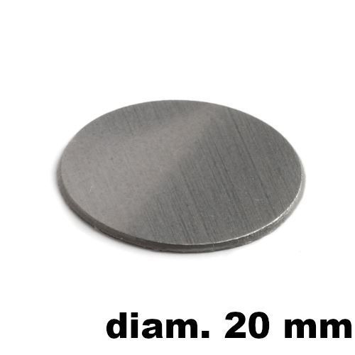 Immagine di tappi adesivi abs diam. mm. 20 alu met   06 foglio 15 tappi                                                                                           