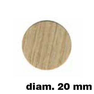 Immagine di = tappi adesivi sfusi mm. 20 rov. sbia - confezione da  15 pezzi