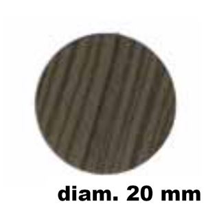 Immagine di = tappi adesivi sfusi mm. 20 wenge' z. - confezione da  15 pezzi