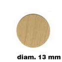 Immagine di tappi adesivi  mm. 13 frassino buste 100 tappi                                                                                           