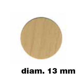 Immagine di tappi adesivi  mm. 13 frassino buste 100 tappi                                                                                           