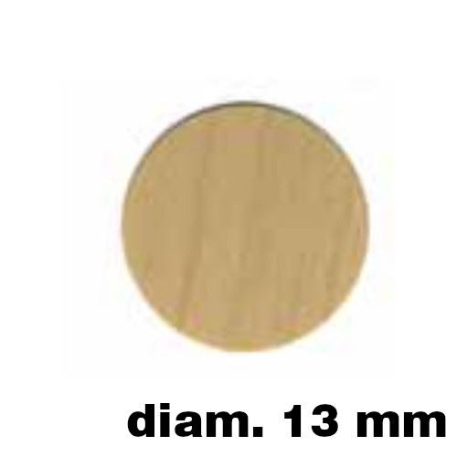 Immagine di tappi adesivi  mm. 13 frassino buste 100 tappi                                                                                           