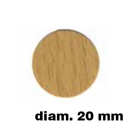 Immagine di tappi adesivi  mm. 20 faggio buste  90 tappi                                                                                           