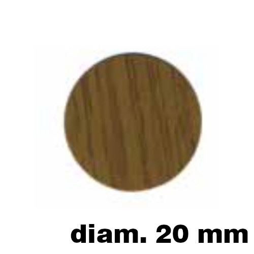 Immagine di tappi adesivi  mm. 20 noce mar buste  90 tappi                                                                                           