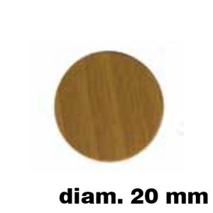 Immagine di tappi adesivi  mm. 20 noce ch. buste  90 tappi                                                                                           