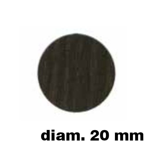 Immagine di tappi adesivi  mm. 20 wenge' m buste  90 tappi                                                                                           