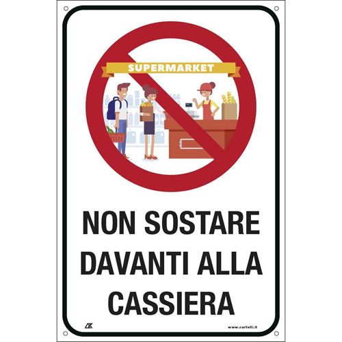 Immagine di cartelli indicazioni alluminio 120x180 2234 non sostare davanti alla ...                                                                                           