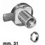 Immagine di serrature extr 915 mm. 31 dx nich. solo corpo s/cilindro                                                                                           