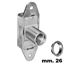 Immagine di serrature extr 923 aste rotant mm. 26 dx nich. solo corpo s/cilindro                                                                                           