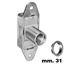 Immagine di serrature extr 923 aste rotant mm. 31 dx nich. solo corpo s/cilindro                                                                                           