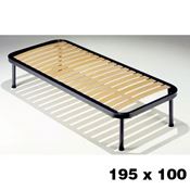 Immagine di reti doghe singole 195 x 100 18 doghe c/piedini                                                                                           