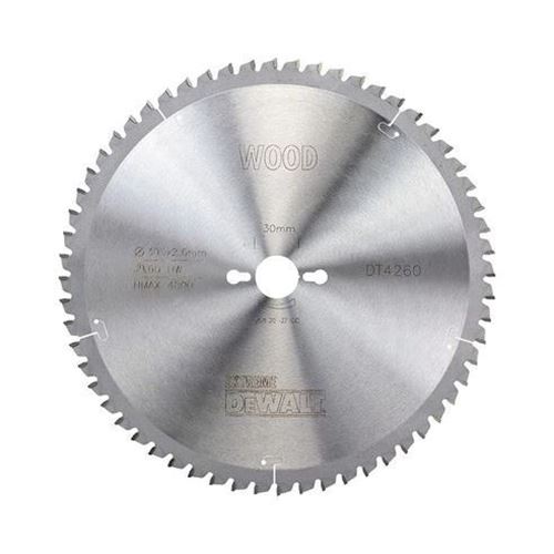 Immagine di lame seghe circolari dewalt d.305 f.30 z. 60 trapez.alternati -5°                                                                                           