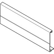 Immagine di Z31A1081A IGG - TANDEMBOX frontale senza scanalatura per cassetto interno e cassettone interno con ringhierina trasversale larghezza corpo mobile 1200 mm da tagliare su misura per TANDEMBOX plus cromo lucido 