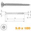 Immagine di viti unix plus tps croce pozi 5.0x100 zinc. tfix mm. 40 - confezione da  100 pezzi