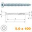 Immagine di viti unix plus tps croce torx 5.0x100 zinc. tfix mm. 40 - t25 - confezione da  100 pezzi
