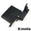 Immagine di cerniere ankor ds s/molla dx nichel nero  c/cover nero                                                                                           