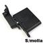 Immagine di cerniere ankor ds s/molla sx nichel nero  c/cover nero                                                                                           