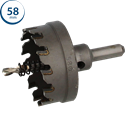 Immagine di fresa a tazza Profit Hm Cutter diametro mm 58 con punta di centraggio 