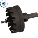 Immagine di fresa a tazza Profit Hm Cutter diametro mm 63 con punta di centraggio 