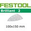 Immagine di fogli abrasivi brill.2 delta stf/ 7 p  40/ 10 busta  10 fogli                                                                                           