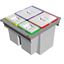 Immagine di pattumiere antaro m l600/18 4 secchi grigio 24 + 24 + 8 + 8 lt.                                                                                           