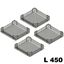Immagine di cestelli corner compact cesti l 450 cromo luc. set 4 pz p 410 l 275 in filo                                                                                           
