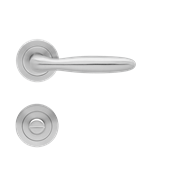 Immagine di maniglie korfu c/nottolino inox satinato nottolino bagno                                                                                           