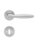 Immagine di maniglie korfu rosetta patent inox satinato                                                                                            