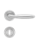 Immagine di maniglie korfu rosetta patent inox satinato                                                                                            
