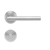 Immagine di maniglie verona c/nottolino inox satinato nottolino bagno                                                                                           