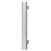 Immagine di maniglioni form t mm. 40 x 20 mm. 300 inox sat diritto lunghezza mm. 400                                                                                           