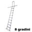 Immagine di scale shop c/ganci inox   8 gradini c/ganci x binario tubolare                                                                                           