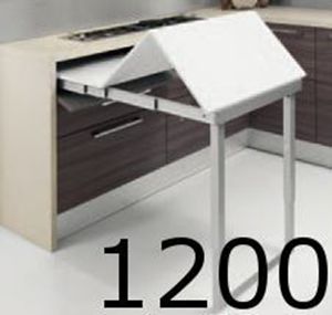 Immagine di meccanismi tavoli estraibili party l1200 set 1 tavolo c/tappi                                                                                           
