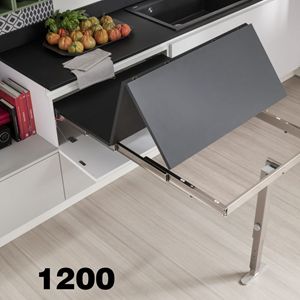 Immagine di meccanismi tavoli estraibili t-able xl l1200 set 1 tavolo c/tappi                                                                                           
