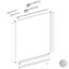 Immagine di Kit Universal per porta scorrevole con telaio in alluminio versione Eclettica alluminio anodizzato argento 