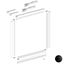 Immagine di Kit Universal per porta scorrevole con telaio in alluminio versione Eclettica alluminio anodizzato nero 
