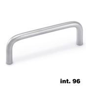 Immagine di maniglie coimbra mm.   96 cromo opaco tondino d  8                                                                                           