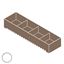 Immagine di cestelli papillon jolly trasparente vaschette p 478 l 130 h  80                                                                                           