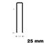 Immagine di punti 92 graffe mm. 25 lucidi 1.00 x 1.25 passo 6.50 - confezione da  5 migliaia