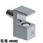 Immagine di mensoline grace c/perno mm. 5 mm.5/6 cromo l. morsetto x cristalli mm. 5/6                                                                                           