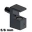 Immagine di mensoline grace c/perno mm. 5 mm.5/6 nich.nero morsetto x cristalli mm. 5/6                                                                                           