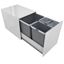 Immagine di pattumiere estraibili inox 3 secchi 18 lt. + 2 x 8 lt.                                                                                           