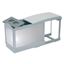 Immagine di pattumiere milady estraibili cm. 25.5 inox p47 h37 carenata                                                                                           