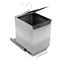 Immagine di pattumiere estraib. 1 secchio 17 lt. inox 18/8 l 25 p 33 h 36                                                                                           