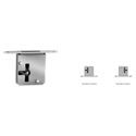 Immagine di serrature 22 b.t. fe 1 leva mm. 20 dx ott.to cat. tondo s/chiave                                                                                           