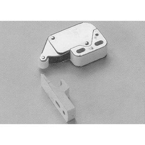 Immagine di cricchetti mini latch a spinta bianco/nich.                                                                                            