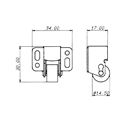 Immagine di cricchetti rullo gomma zinc. 999 c/incontro a                                                                                           